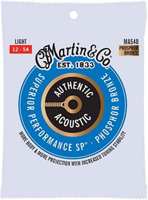 MARTIN / MA540 /   Authentic Acoustic Light Guitar Strings, 92/8 Phosphor Bronze